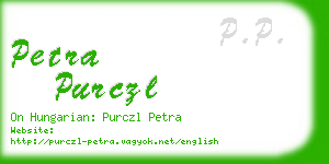 petra purczl business card